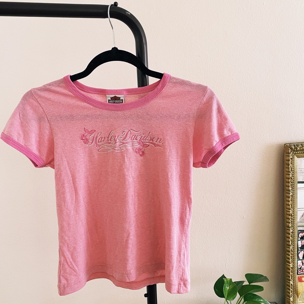 vintage Harley Davidson baby tee